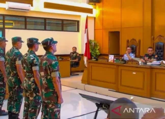 Empat Personel TNI Penyiram Andrie Yunus Dituntut 2,5 Tahun Penjara
