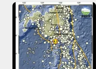 Gempa Susulan terus Terjadi di Kepulauan Sangihe