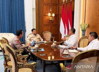 Kapolri Laporkan Situasi Kamtibmas kepada Prabowo