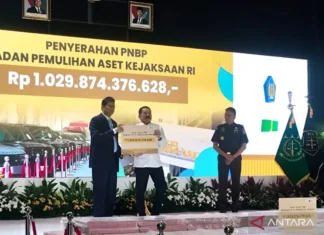 Kejagung Serahkan Rp1,02 Triliun Hasil Pemulihan Aset ke Kemenkeu