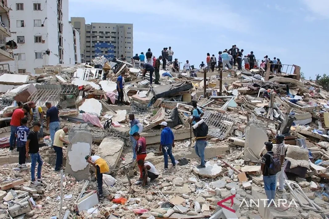 Korban tewas gempa kembar dahsyat Venezuela naik jadi 589 orang