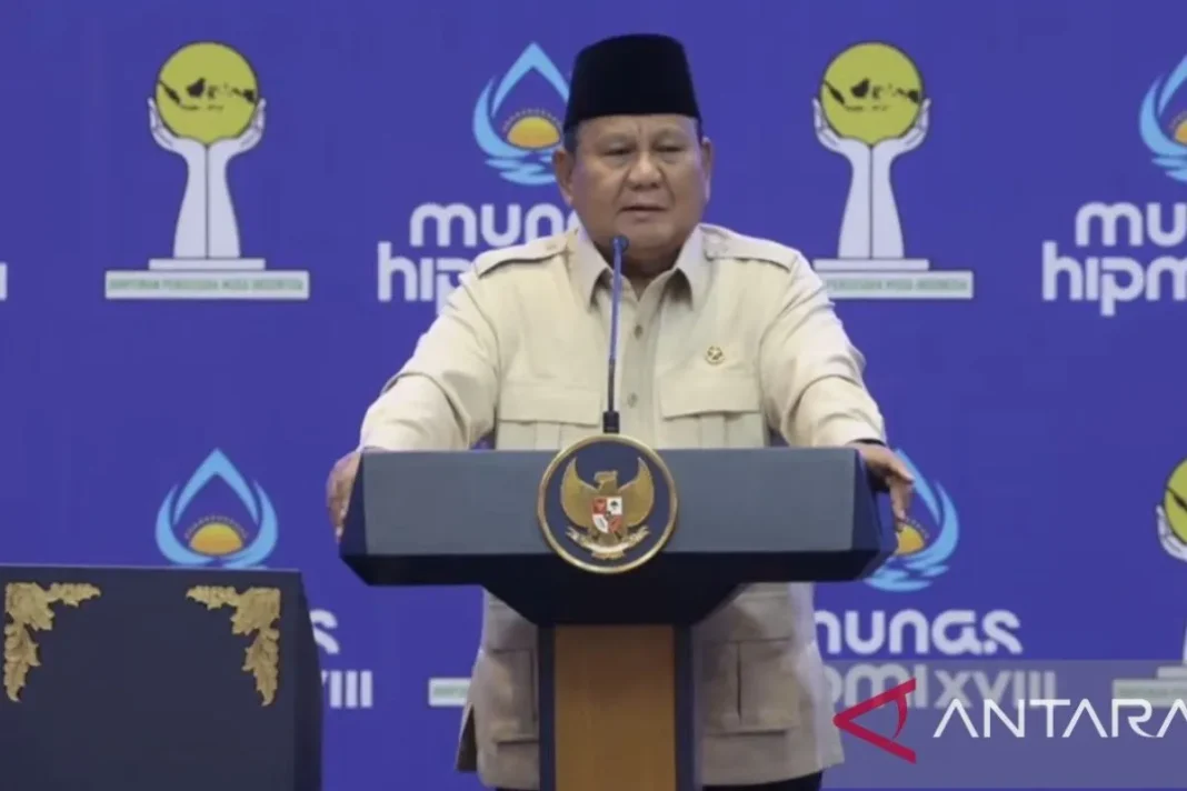 Prabowo ajak HIPMI tak dengarkan pihak yang nyinyir