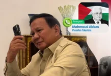 Prabowo dan Mahmoud Abbas Bahas Perkembangan terkini di Palestina