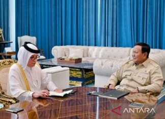 Prabowo Terima Menlu Qatar Bahas Investasi dan 50 Tahun Hubungan