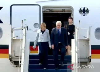 Presiden Jerman tiba di Jakarta Disambut oleh Pasukan Jajar Kehormatan