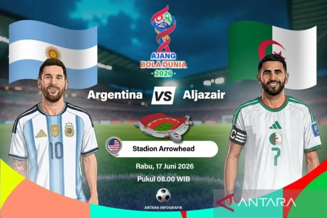 Susunan pemain Argentina versus Aljazair, Messi pimpin juara bertahan