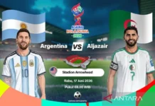 Susunan Pemain Argentina versus Aljazair