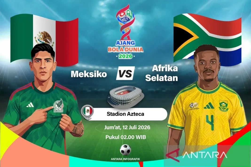Susunan pemain Meksiko vs Afrika Selatan