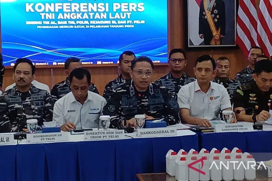 TNI gagalkan penyelundupan merkuri dikemas sebagai sparepart
