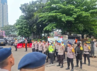 1.095 Personel Disiagakan untuk Pengamanan Unjuk Rasa di Jakarta Pusat