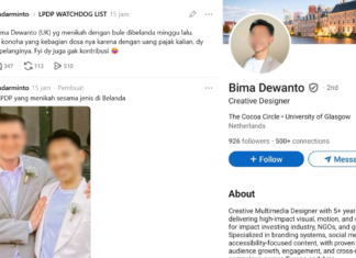 Kabar Viral! Alumni LPDP Bima Dewanto Menikah Sesama Jenis di Belanda. Benarkah?