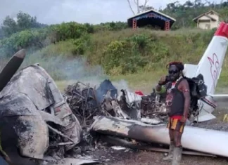 KKB Dilaporkan Bakar Pesawat Milik AMA di Kabupaten Yahukimo