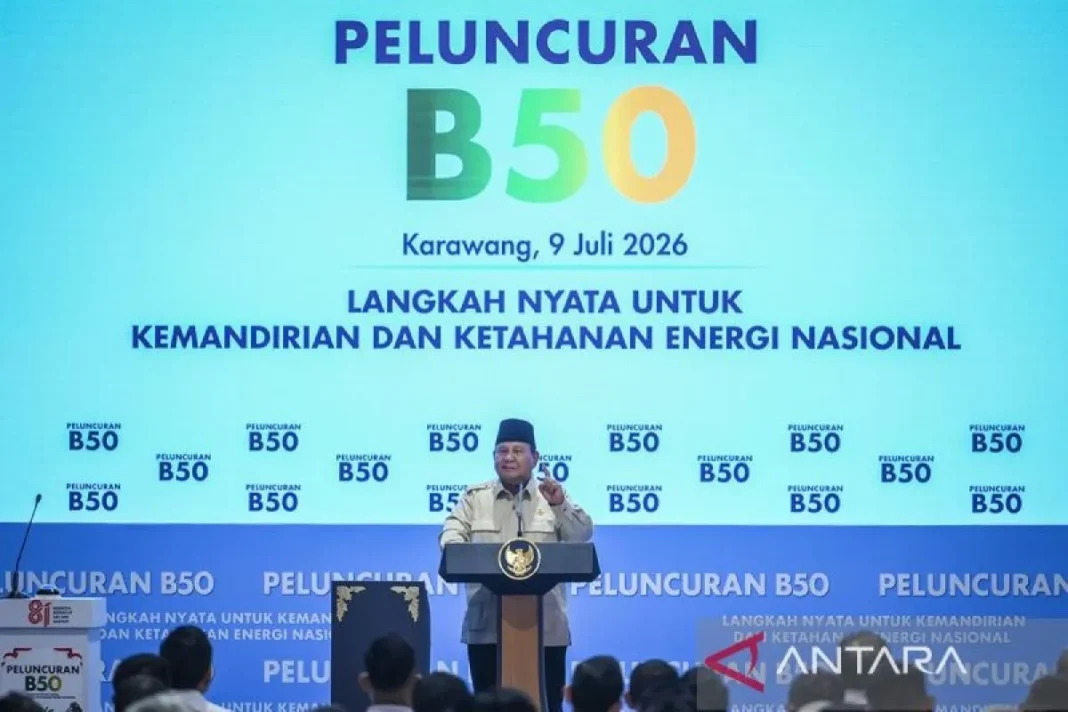 Prabowo RI jadi negara pertama yang menerapkan mandatori B50