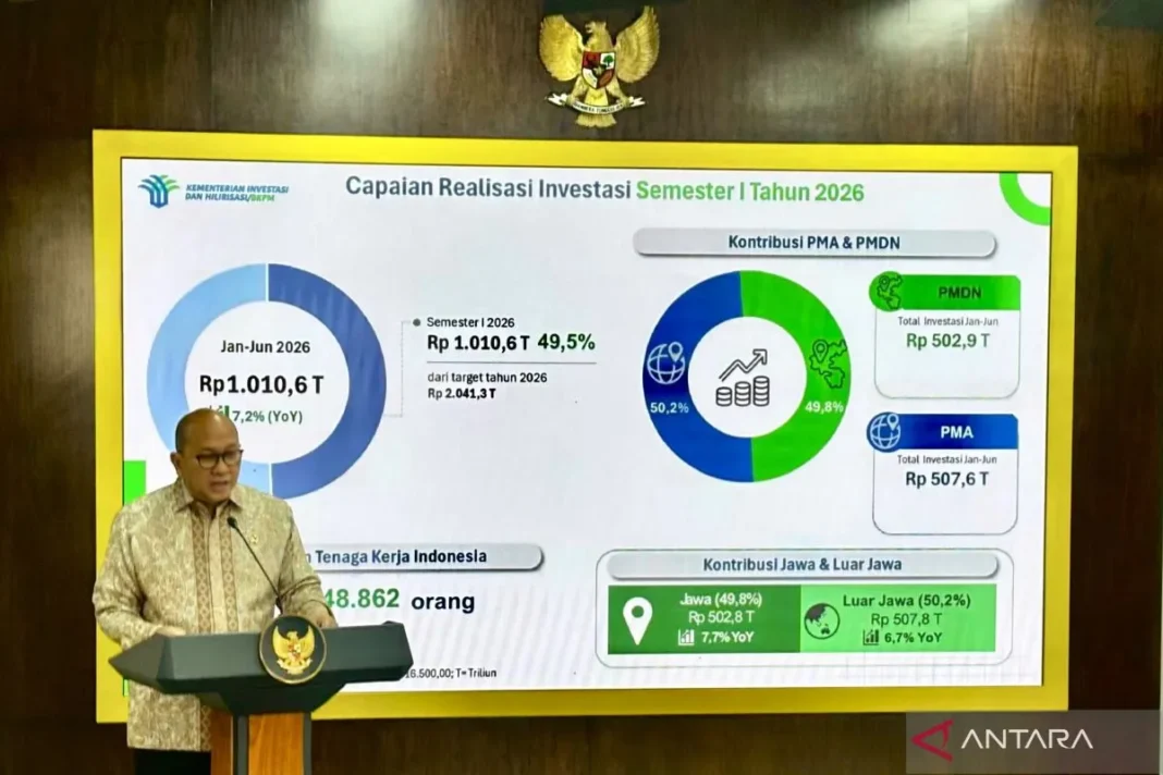 Prabowo terima laporan Rosan FDI Semester I2026 sejalan dengan target