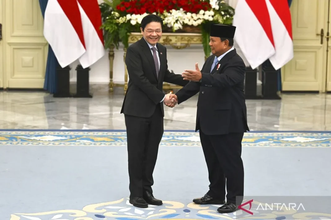 Presiden Prabowo menerima PM Singapura Lawrence Wong