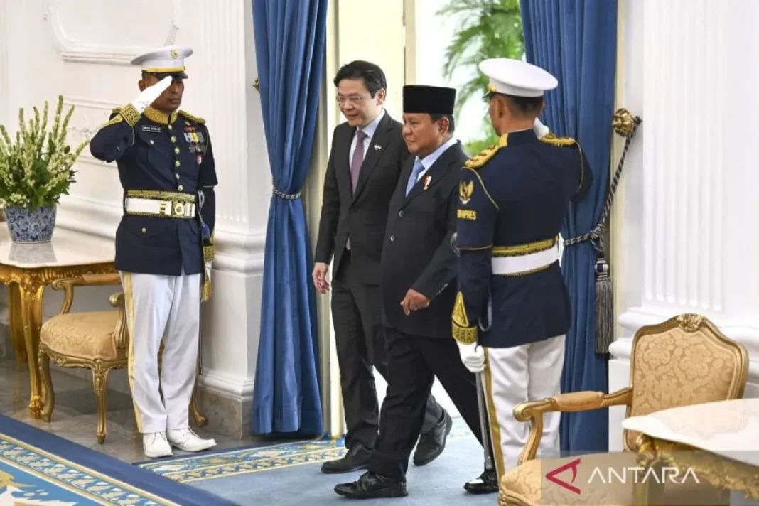 Presiden Prabowo menerima PM Singapura Lawrence Wong 2