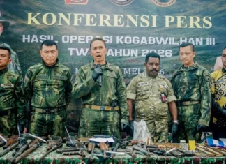 TNI Tembak Mati Seorang Anggota OPM di Pegunungan Bintang