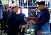 Bupati Bogor Jemput Bendera Pusaka Tahun 1948 dari Pendopo Bersejarah