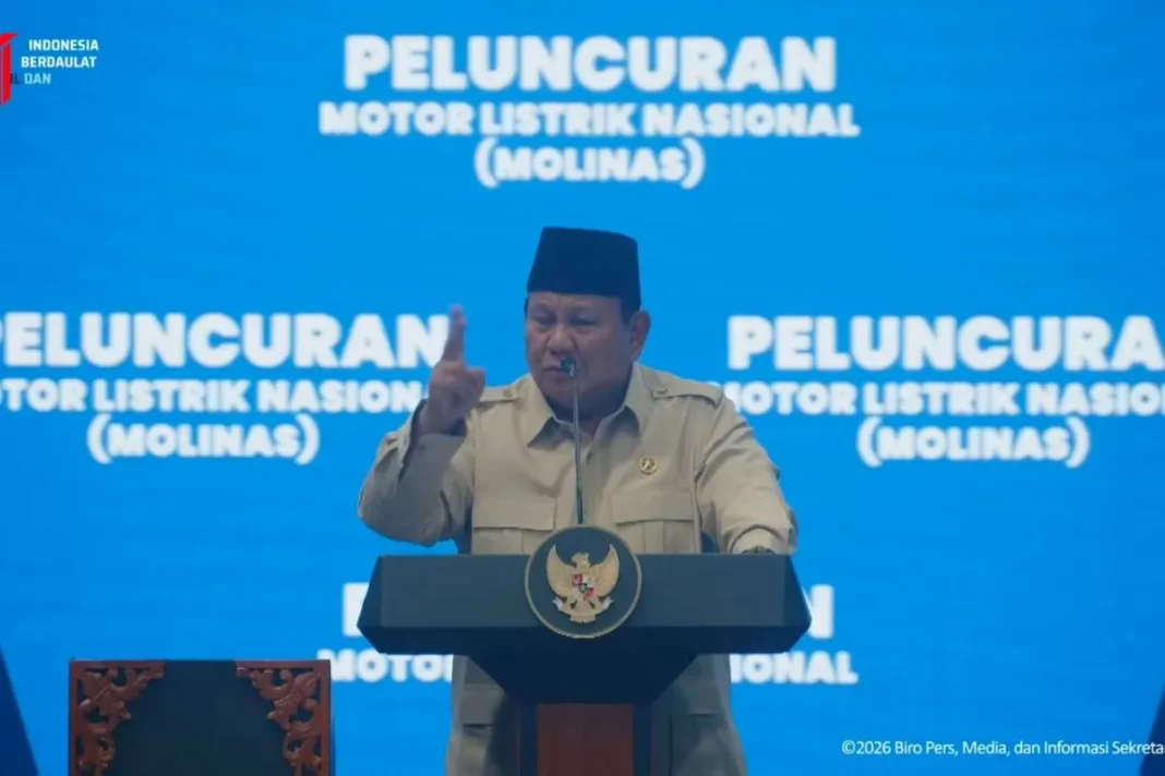 Prabowo Motor listrik nasional wujud Indonesia Incorporated