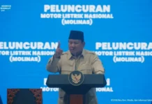 Prabowo: Motor Listrik Nasional Wujud Indonesia Incorporated