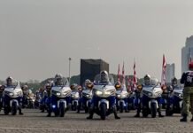 Prosesi Kirab Bendera HUT RI ke-81, Nuansa Merah Putih Hiasi Kawasan Monas: Pasukan Siap!