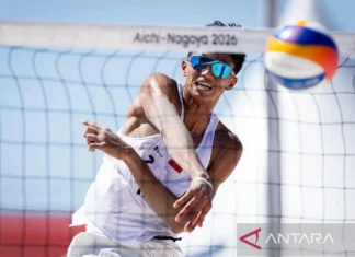 Bintang/Sofyan ke 16 Besar Voli Pantai sebagai Juara Pul C
