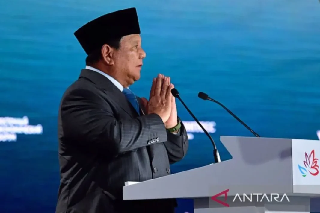 Prabowo jelaskan kesamaan filosofi Odin v pole ne voin-gotong royong
