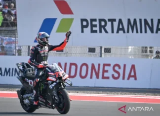 Bezzecchi Pimpin Dominasi Aprilia di MotoGP Indonesia 2026