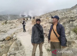 Blue Fire Hilang, Jalur Pendakian Gunung Papandayan kembali Dibuka