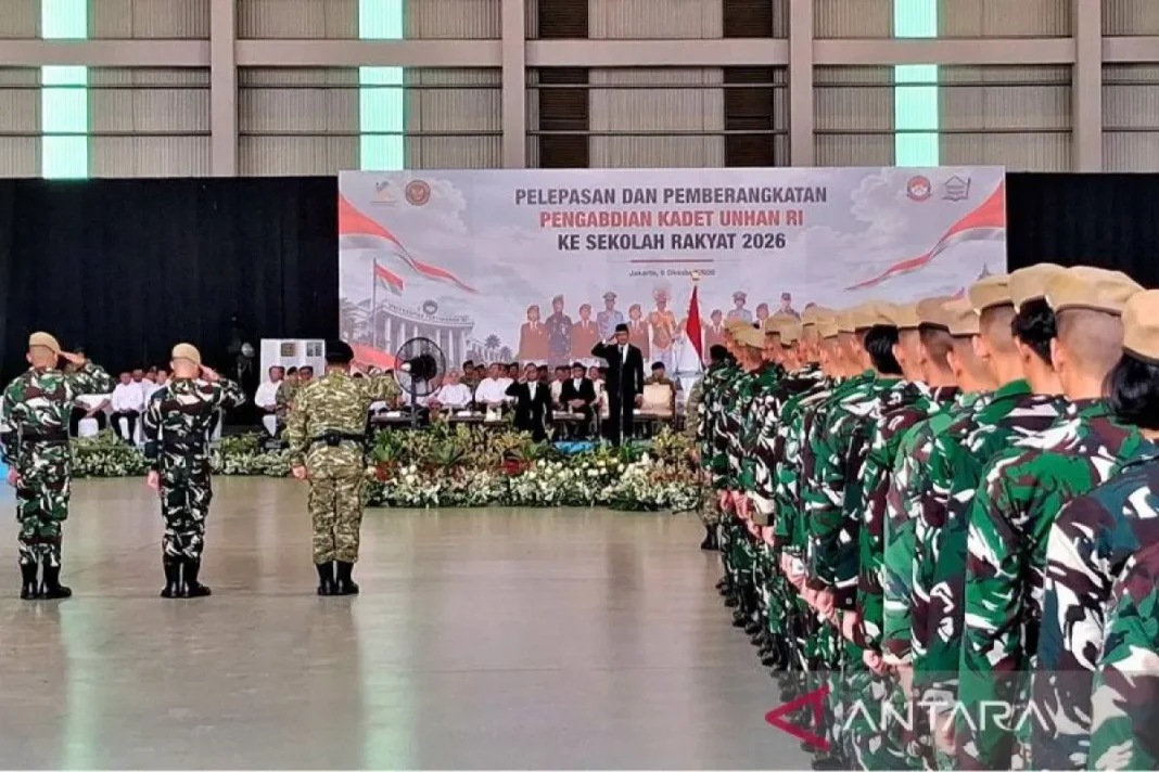 Kemensos-Kemhan berangkatkan kadet Unhan dampingi siswa Sekolah Rakyat
