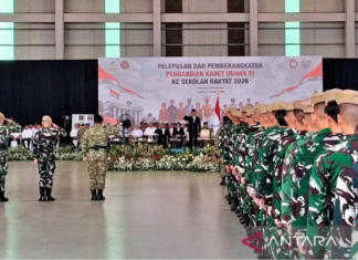 Kemensos-Kemhan Berangkatkan Kadet Unhan Dampingi Siswa Sekolah Rakyat