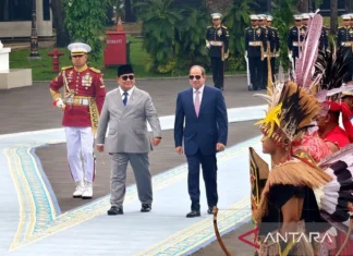 Prabowo Terima Presiden Mesir Abdel Fattah el-Sisi di Istana Merdeka