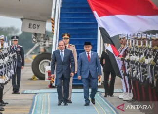 Presiden Mesir tiba di Jakarta untuk Bertemu Prabowo Minggu